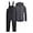 Grey/Black, variant on Arctic Hero Kids' Ski Set – 2 Piece Unisex Insulated Waterproof Snow Bib & Hooded Jacket (4-18)
