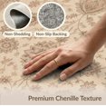 thumbnail image 6 of ODIKA 5'x7' Washable Area Rug Easy Care, Non-Shedding, Pet Friendly, Beige and Rose Floral Elegance Intricate Botanical Motif with Ornate Border for Small Living Room, Bedroom, 6 of 7