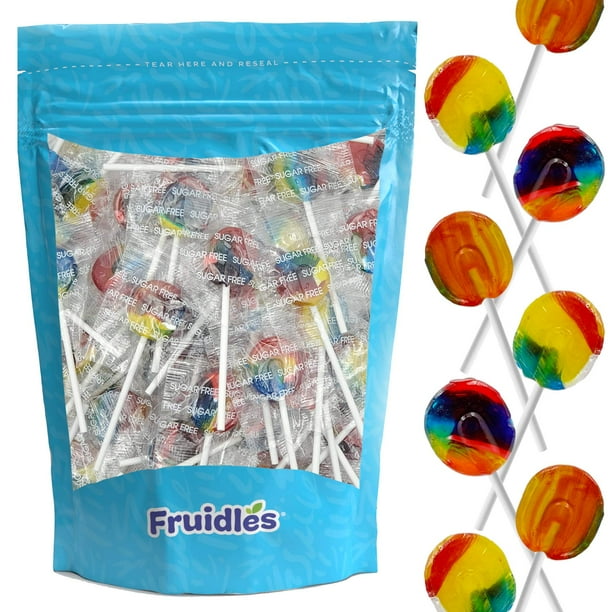 Lollipops Suckers, SugarFree, Pediatric Rainbow, Tooty Fruity Flavor