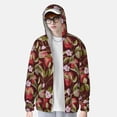 thumbnail image 2 of Gaeub Leaf And Fruit Men's and Women's UPF 50+ Long-Sleeved Sun Protection Clothing, Fishing Shirt Long Sleeve Zip-Small, 2 of 7
