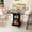 Black, variant on Dining Table for 2-4, with 2-Tier Storage Shelf, Modern Small Side Table, For Kitchen, Dining Room, Living Room