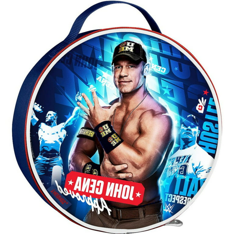Lunch Box - WWE - John Cena - Round Reusable Lunch Bag and Lunch Box Type  Food Accessories. 