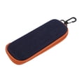 thumbnail image 2 of Estuche para gafas con cremallera Unique Bargains, almacenamiento ligero para gafas 6.38"x2.44"x1.57" Naranja, 2 of 5