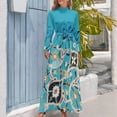 thumbnail image 4 of Heaven Bird 1 Vestido largo elegante conjuntos de mujer Vestido para niñas, 4 of 5