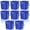 Blue, variant on 1 Pcs Sanitizing Bucket 3 Quart Cleaning Pail Small Detergent Square, Spout and Handle Plastic Utility Sanitizer Buckets for Restaurant Kitchen Home Offices (Red)