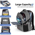 thumbnail image 4 of UKEIN Laptop Backpack with USB Charging Port Water Resistant Travel Work Business Laptop Backpack for Men, 4 of 7