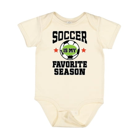 

Inktastic Soccer is My Favorite Season Gift Baby Boy or Baby Girl Bodysuit