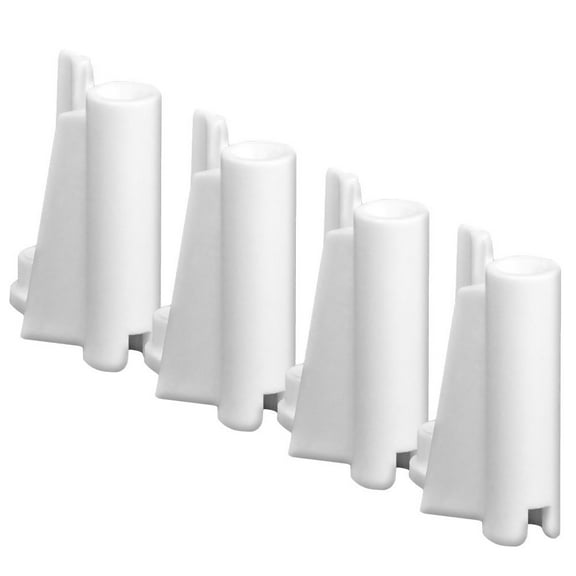 Set of 4 White Mid Piece Ring Corner Posts for Figures Toy Company Wrestling Ring