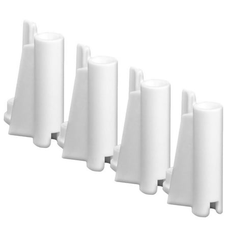 Set of 4 White Mid Piece Ring Corner Posts for Figures Toy Company Wrestling Ring