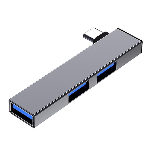 Base Expansión OTG HUB USB 3 en 1 Tipo C para PC Portátil (tipo A 3USB)