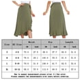 thumbnail image 2 of Falda Casual Falda Casual Falda Midi Irregular Falda Maxi Asimétrica para Mujer (Verde Militar M) Cgtredaw para Mujer ejercito verde T XL, 2 of 6