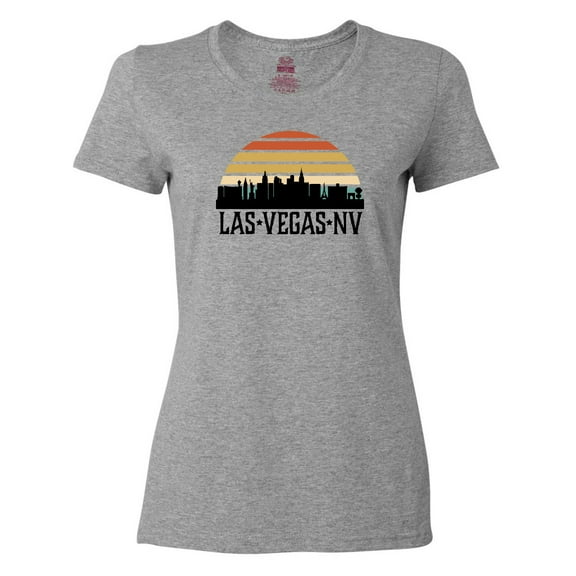 Inktastic Las Vegas Nevada Skyline Retro Women's T-Shirt