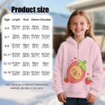 thumbnail image 7 of Pzuqiu Strawberry Hoodies for Kids Warm Fleece Children's Long Sleeve Sweatshirt Fashion Soft Fall Winter Clothes Versatile Lightness Practical Casual Clothes for Girls 4-5, 7 of 7