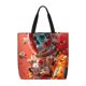 thumbnail image 1 of Disketp Space Skeleton Art Bolsa Tote de Lona para Mujer, Bolso de Hombro y Cruzado con Cierre de Cremallera, 1 of 7