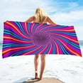 Abstract Art Grid Microfiber Natural Beach Towel Sand Free Beach Towels