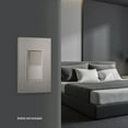 thumbnail image 5 of ENERLITES Screwless Decorator Wall Plate, Child Safe Outlet Covers, Size 1-Gang, Unbreakable Polycarbonate Thermoplastic, SI8831-BNK, Glossy, Brushed Nickel, 20 Count, 5 of 5