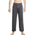 thumbnail image 3 of Plebaso Men's Sleep Pants Cotton Elastic Waist Jogger Pajama Bottoms Lightweight Lounge Pants for Yoga, 3 of 6