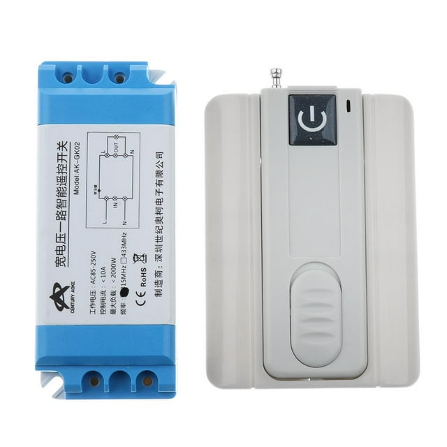 Interruptor con telemando Cola Inalámbrico Electrónica de Vehículos Hogar 433mhz Interruptor de control remoto de RF