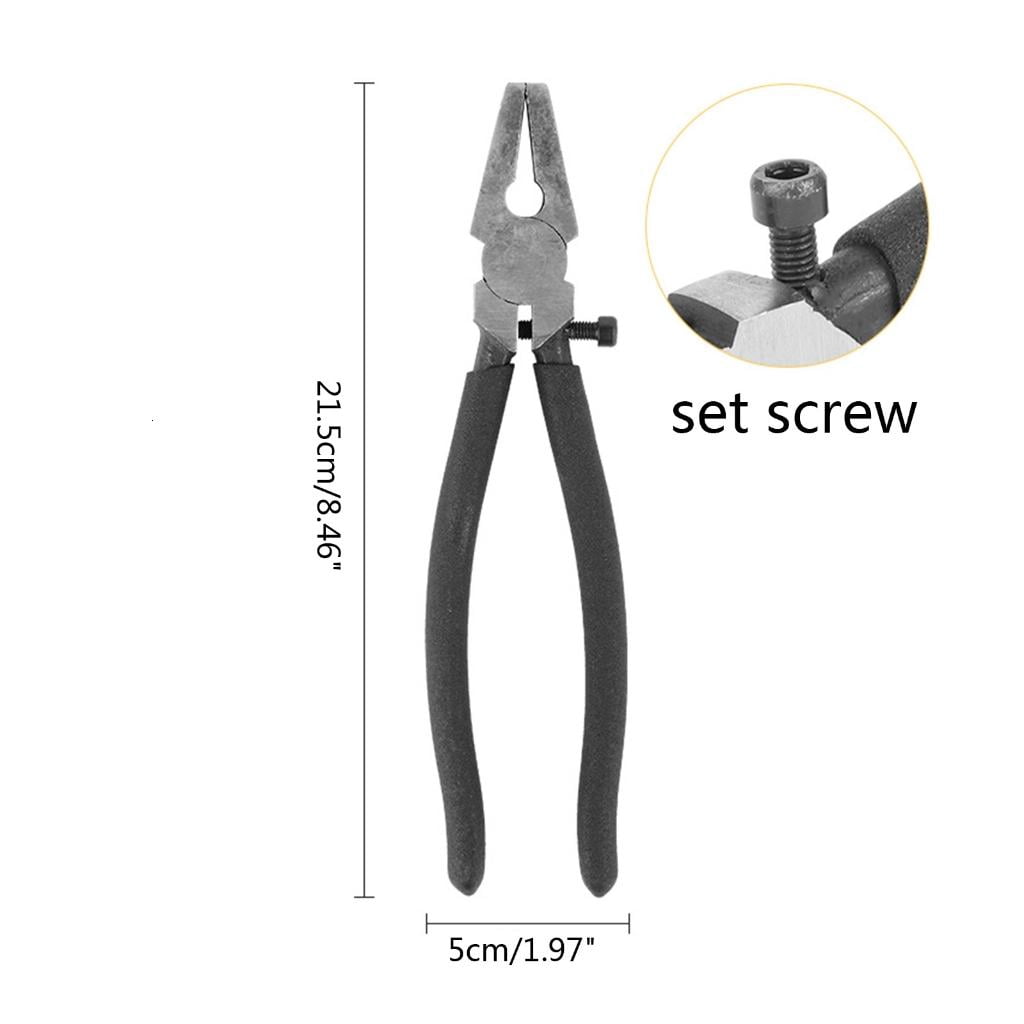 CEORPER Flat Nose Draw Tong Jewelry Pliers Wire Drawing Pliers with Adjustment Function