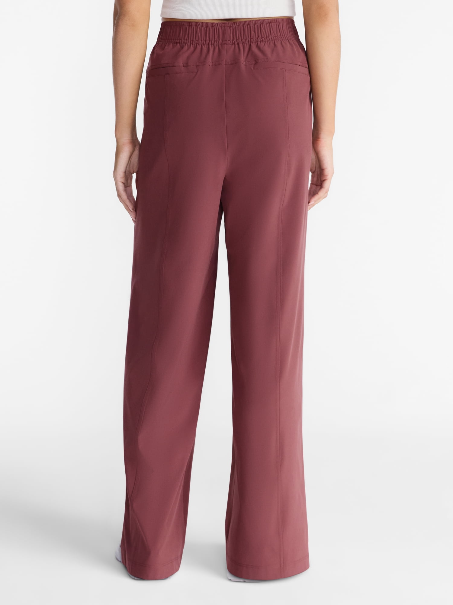 Avia Women's and Women's Plus FeatherStretch Woven Wide Leg Pants, 30'' Inseam, Sizes XS-4X
