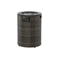 thumbnail image 3 of GAZEBETER 18" Propane Fire Pit Table,Outside 55000 BTU Outdoor Rattan & Wicker Gas Fire Pit Table for Patio,Garden,Party and Camping, 3 of 9