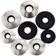 thumbnail image 3 of Juego de 50 arandelas, KkvoGmle, acero inoxidable/caucho, plata/negro, 3 of 3