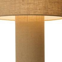 Moonlight Table Lamp - Woven Burlap Shade Dimmer Switch
