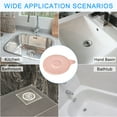 thumbnail image 5 of Uxcell Hair Drain Catcher, 5.51inch Tub Drain Covers Protector with Handle, Pink 2Pack, 5 of 6