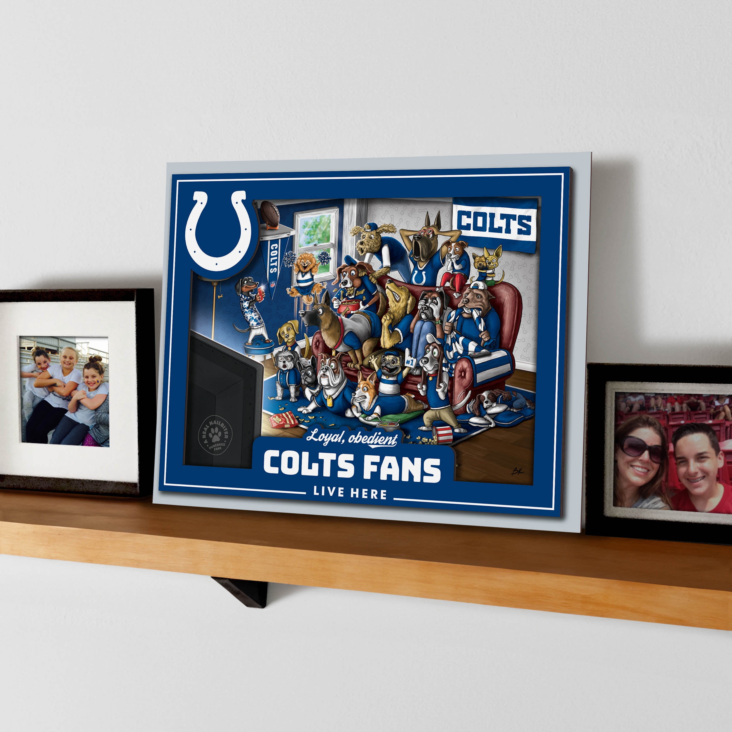 YouTheFan NFL Indianapolis Colts Purebred Fans Wall Art