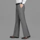 thumbnail image 5 of Pantalones de verano acampanados con boca de campana para hombre, pantalones de traje para hombre con trenzas, corte entallado, vestido negro, elegante, fino, informal, de moda, barato, de lujo, 5 of 5