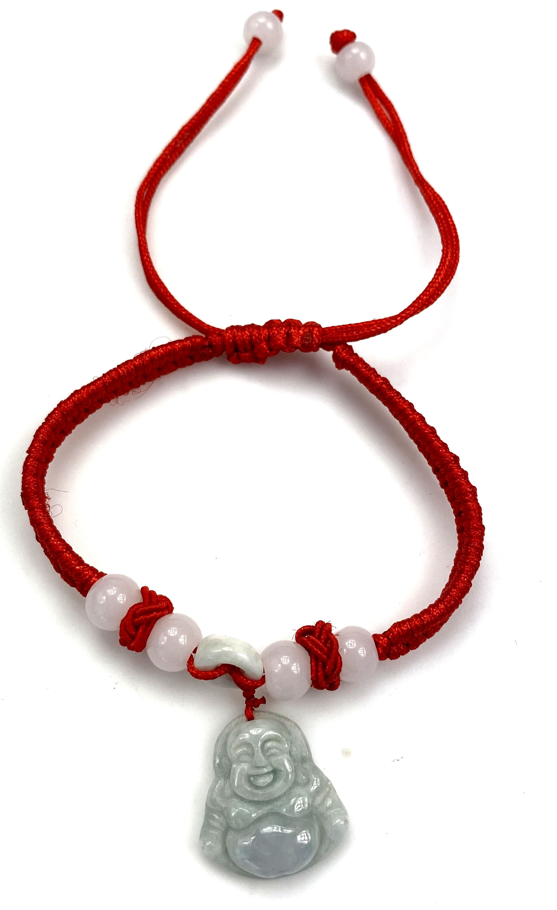 Red String Bead Stone Jade 8mm Cool Bracelet Cord Adjustable 6in-10in