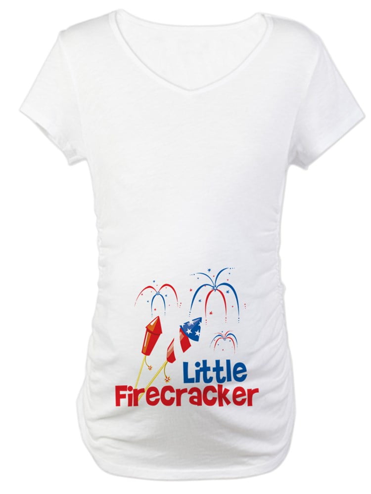 CafePress - CafePress - 4Th Of July Little Firecracker Maternity T