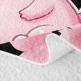 thumbnail image 5 of Erosebridal Kawaii Axolotl Twin Quilt Set,Cherry Blossom Stars Print Twin Coverlet Set For Girls,2-Piece, 5 of 7