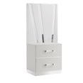 thumbnail image 2 of New Classic Furniture Europa 8-Piece Wood King Bedroom Set (B/Dr/Mr/Ch/2Ns with Panels), White, 2 of 16
