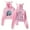 Pink, variant on A Matter of Time Tour 2025 Cat Ears Hooded Sweatshirts Long Sleeve Crop Top Women's Clothes