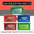 thumbnail image 2 of GBA Game Series 32 Bit Video Game Cartridge Console Card Emerald Ruby FireRed LeafGreen Sapphire Multi-language, 2 of 5