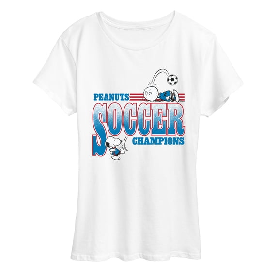 Peanuts - Soccer Champ Peanuts - Women's Short Sleeve Graphic T-Shirt