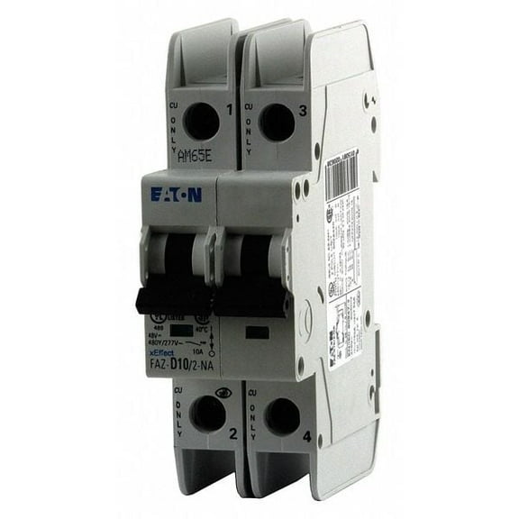Eaton IEC Mini Circuit Breaker,6A,2P,277/480V FAZ-C6/2-NA