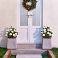 thumbnail image 4 of DR.Planzen 2 ft Artificial Camellia Tree, Faux Camellia Plant in Pot, 24in Full White Blooms, 28 flowers & 175 leaves - indoor/outdoor decor for Entryway Front Door Covered Porch Living Room Wedding, 4 of 6