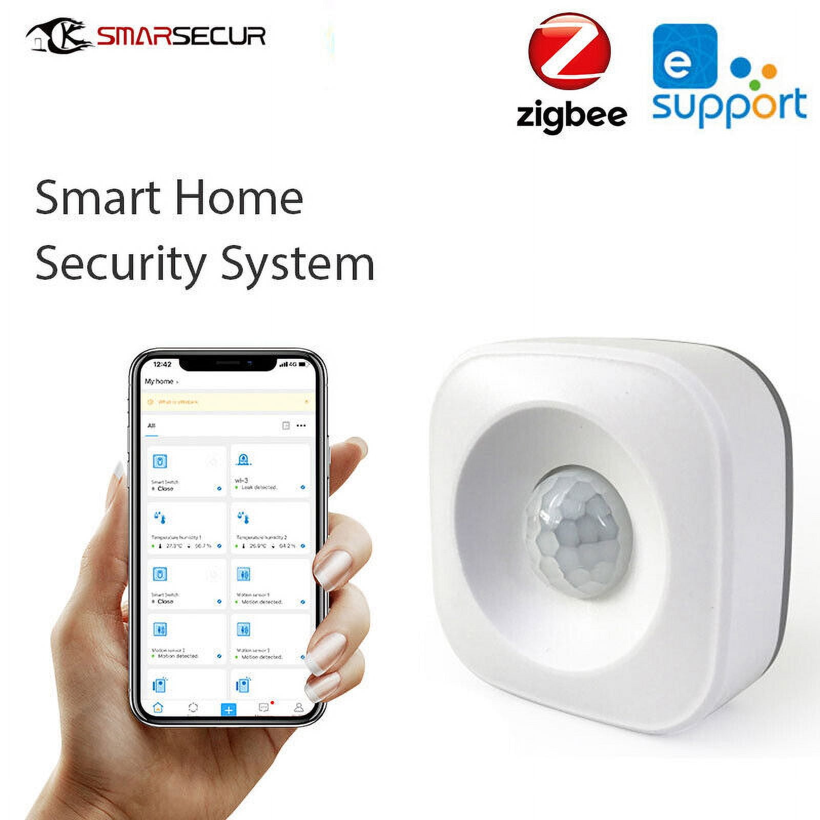 Smart Zigbee Infrared Sensor Power Saving Function Sensor 120° Viewing Angle for Zigbee IOS Android Systems