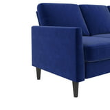 Mr. Kate Winston Reversible Sofa Sectional, Blue Velvet - Walmart.com