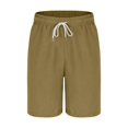 thumbnail image 4 of Mgmyaa Men's Casual Shorts Drawstring Elastic Waist Beach Short Pants with Pockets, 4 of 5