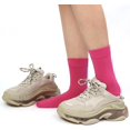thumbnail image 6 of Womens Combed Cotton Color Thin socks Viscose- Breathable Soft Crew Casual Socks Comfort Gift 4 Pairs, 6 of 6