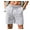 06-Light Gray, variant on Iceglad Mens Cotton Linen Shorts Stretch Summer Beach Shorts Casual Drawstring 24inch Inseam Shorts
