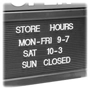 Headline, USS3729, Open/Close Sign Assorted Letters, 1 Each, White