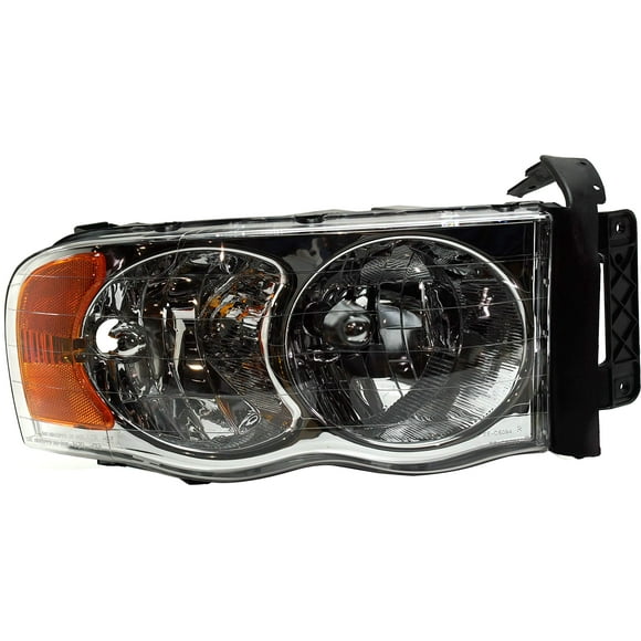 Evan Fischer Passenger Side Headlight for Dodge Ram 1500 2002-2005 Halogen With bulb(s) New Body Style Replaces# 55077120AF 55077120AG