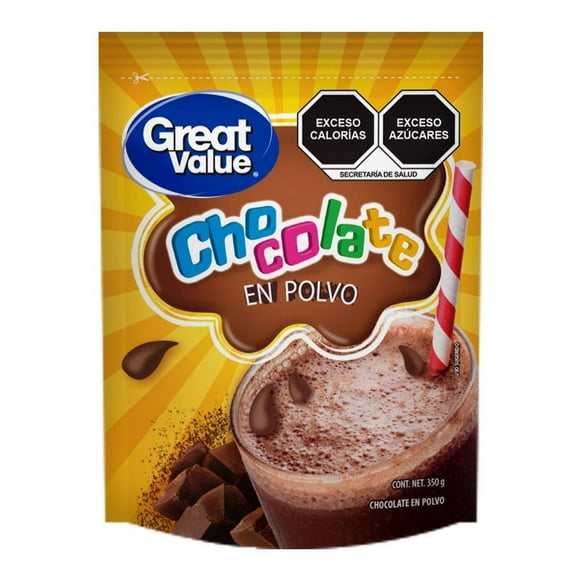 Chocolate en polvo Great Value 350 g