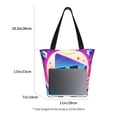 thumbnail image 2 of Lsque Geometry Dash Pattern Beach Tote,Shoulder Handbag,Spacious Tote Bag,Lightweight Travel Bag,Versatile Shopping Bag, 2 of 6