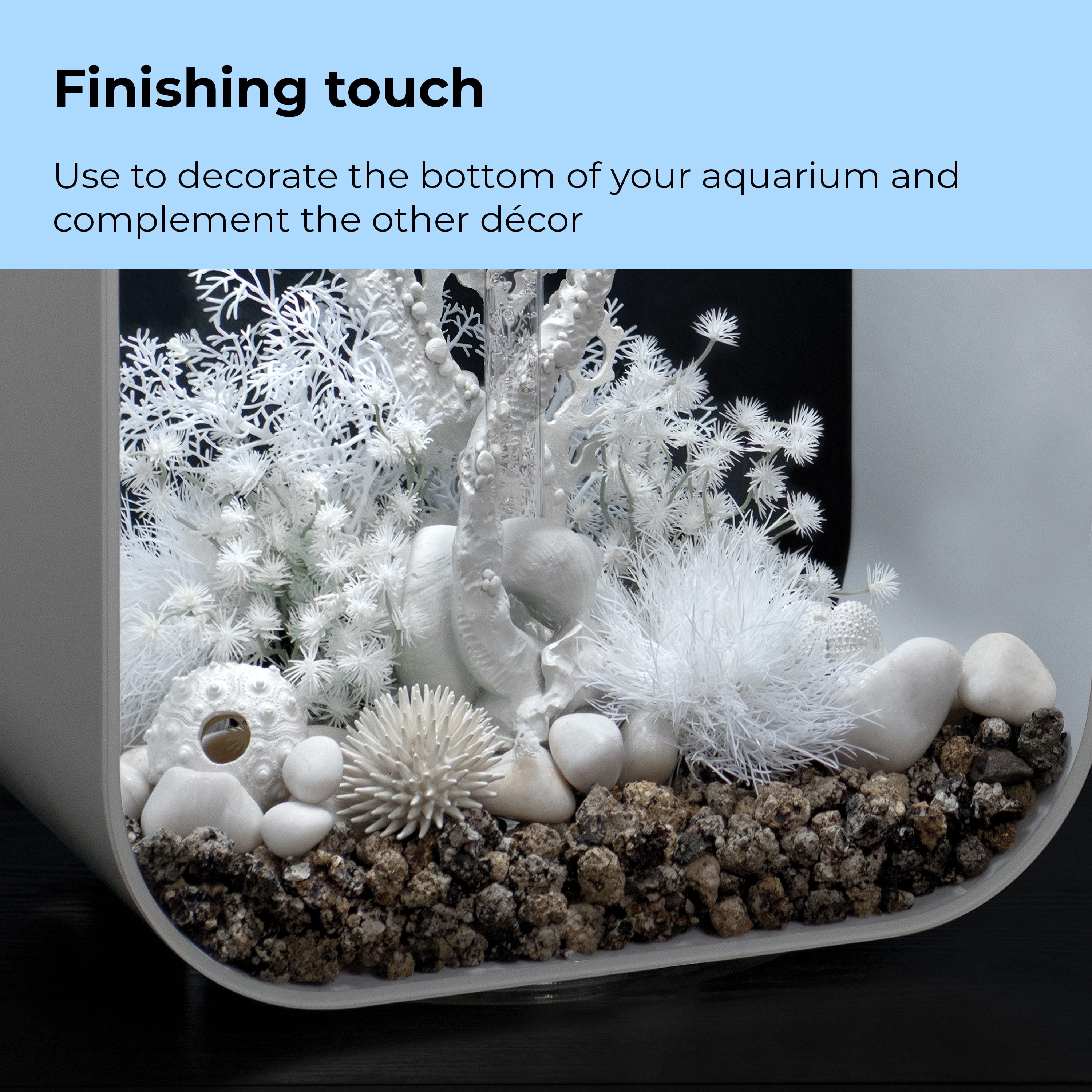 biOrb White Sea Urchins Set - Ceramic Aquarium Decor