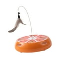 thumbnail image 3 of hengtong Interactive Cat Toy Practice 360 degree Rotating Playing Exercise Automatic Teaser Orange, 3 of 9